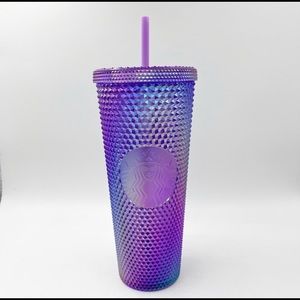 NWT Starbucks purple oil slick studded tumbler